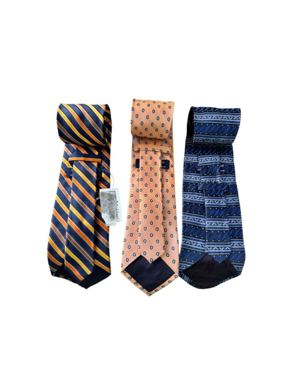 Roundtree & Yorke Silk Ties – Set of 3 – Striped, Geometric, and Patterned - Picture 8 of 16